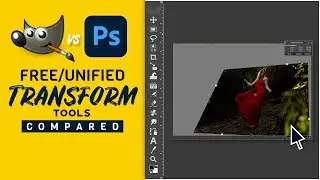 GIMP vs Photoshop Free Transform Tool (Unified Transform Tool)