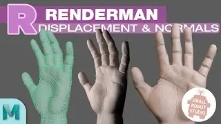 Renderman 24 Displacement & Normal Maps  [Maya/ZBrush] Tutorial