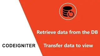 Retrieve data from database in CodeIgniter and transfer data to view from controller CodeIgniter