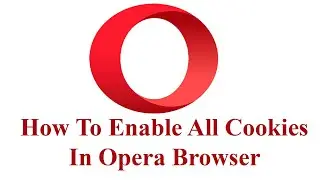 How To Enable All Cookies In Opera Browser