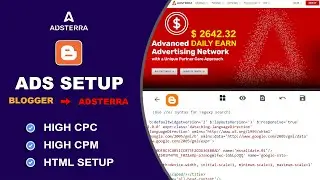 How to Setup Adsterra ADS on blogger Website | Direct Link - Blogger Post