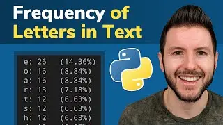 Count Occurrences of Letters in Text/String With Python | Frequency of Letters in String in Python