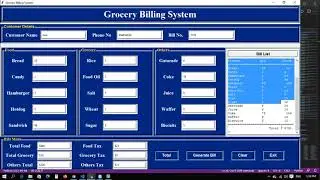 Grocery Management System project in Python with source code | grocery store project in python