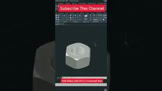 AutoCAD 3D Bolt Design | #shorts #condsty #AutoCADTutorial #shortsfeed | 3D