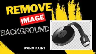 Remove background of any image using paint.