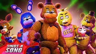 FNAF Animatronics Sing A Song FT. Freddy, Chica, Foxy & Bonnie(Five Nights At Freddys Movie Parody)