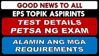 EPS TOPIK  Mga Requirements at Details sa Online Registration