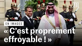 « MBS » reçu en grande pompe par Macron à l'Elysée