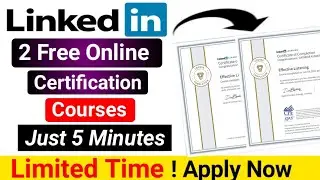 LinkedIn Learning Free Courses With Certificate | LinkedIn Free Certificate | LinkedIn Free Courses