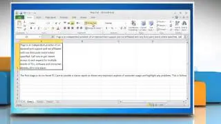 Microsoft® Excel 2010: How to use Wrap Text