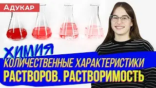 Количественные характеристики растворов. Растворимость | Химия ЕГЭ, ЦТ