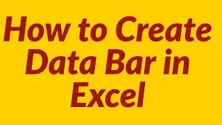 How to create a data bar in Excel using VBA