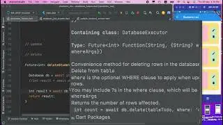 25. Flutter and Sqlite Complete App | Delete Record | Part 5