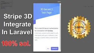 Stripe 3D Secure 2 Payment Gateway Integration In Laravel 8 With example