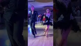 Cha cha cha Tymur Latypov and Katerina Penatzer #fyp #dance #ballroom #howto #ballroomdance