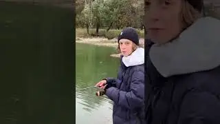 рыбалка на озере! 