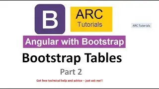 Angular Bootstrap Tables | Part 2 | Angular Bootstrap 4 Tutorials | Angular Bootstrap Tutorial