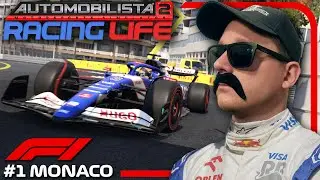 F1 Career Mode…in Automobilista 2? (AMS2 RACING LIFE - F1 with Bulk Brogan - R1 Monaco)