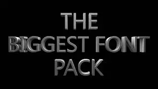BIGGEST FONT PACK ON YOUTUBE!! Free Download
