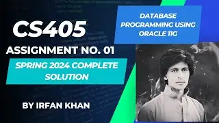 CS405 Assignment No 01 Spring 2024 100% Correct Complete Solution By Instructor Irfan Khan