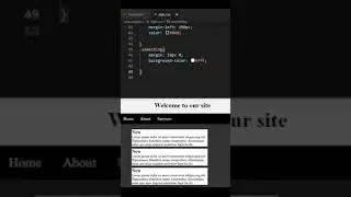Simple Website Layout Design in Html and CSS. 