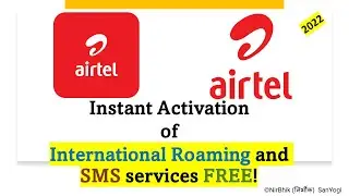 Activate your AIRTEL  International Roaming using the Airtel Thanks App #prepaid #postpaid #SIM
