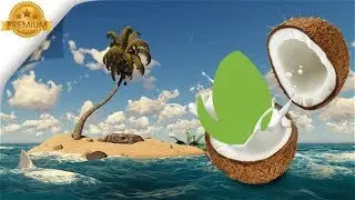 Logo Reveal Nature Coconut - After Effects Template