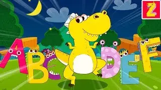 Follow me ABC Monsters! (with t-rex) l Tyrannosaurus rex & dinosaur ABC song l ZooZooSong for kids