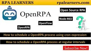 How to schedule an OpenRPA process using cron expressions at regular intervals