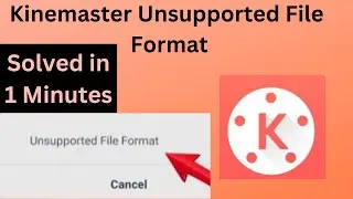 How to Fixed Kinemaster Unsupported File Format [Video Resolution]