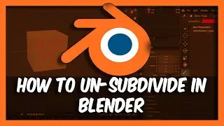 How to un-subdivide in Blender 3.6 Tutorial