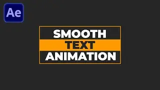 Smooth TEXT ANIMATION in After Effects | Tutorial Deutsch #9