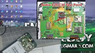 Nokia C20-C20 plus Pin Pattern Reset By Unlocktool/Nokia c20 Test point