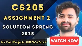 CS205 Assignment 2 Solution Spring 2025 | 100% Correct & Easy Guide | VUBWN