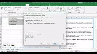 How to Split Comma separated Values into Columns or Rows in Excel