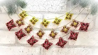 2 Идеи Новогодние гирлянды  из фоамирана своими руками 🎄 2 DIY Christmas ornament Wall Decoration