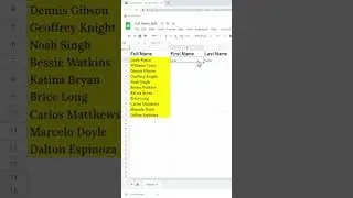 How to Split Full Name into First Name and Last Name in Google Sheets