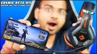 Best gaming headphones under 1000 rs for mobile | Cosmic byte H11 Review, Mic Test & PUBG Test