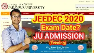 JEEDEC 2020🎓Admission for 5Years Bachalors of Engineering  into JADAVPUR UNIVERSITY