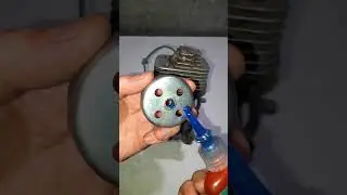 Как установить храповик на 2Т двигатель бензокосы? 