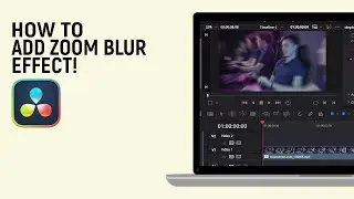 How to add zoom Blur effect in Davinci Resolve Software [easy]