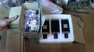 Распаковка комплекта с шаговыми двигателями NEMA23 на ЧПУ
