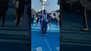 Hampton University Marching Force Drum Majors 💙🤍 🌊🏡⚓️🏴‍☠️