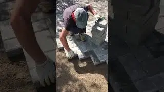 Laying bricks in a herringbone pattern. Rate from 1 to 10  