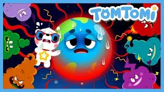 The Earth Is Too Hot🥵🌏 | Earth VS Greenhouse Gasses | Climate Change & Global Warming | TOMTOMI