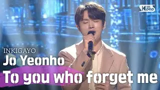 Jo Yeonho(조연호)- To you who forget me(좋겠어) @인기가요 inkigayo 20200531
