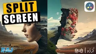 How to ADD SPLIT SCREEN Effect IN VIDEO in Davinci Resolve | davinci resolve tutorial for beginners
