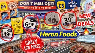 CHEAP MEALS ON A BUDGET UK 🤯 HERON FOODS 😱 Supermarket Shopping 🛒 Budget Grocery Food Haul vlog 🤩