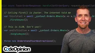 Single() or First()? Understand the abstractions you use!