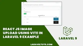 React JS Image Upload using Vite in Laravel 9 Example